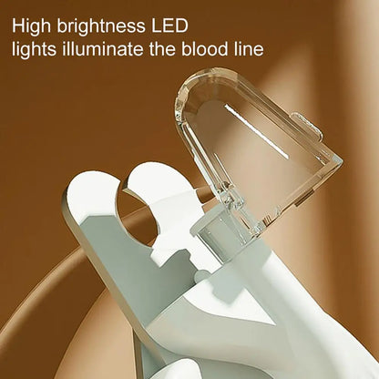 Pet Nail Clippers with Guard Pet Nail Trimmer Set with Light Silent Grinder for Dogs Cats Portable Clippers with for Small